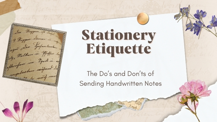 Stationery Etiquette: The Do’s and Don’ts of Sending Handwritten Notes