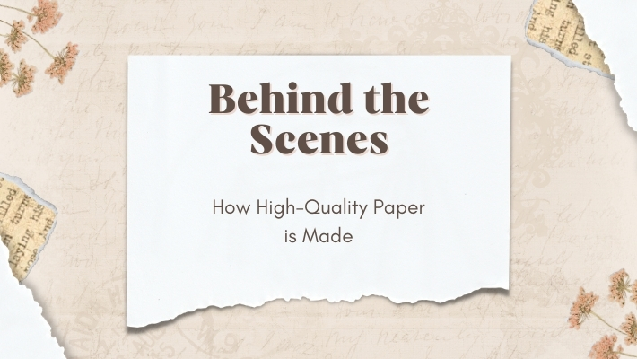 Behind the Scenes: How High-Quality Paper is Made
